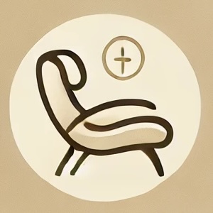 Icône d'un fauteuil confortable symbolisant les séances de réflexologie à domicile en Savoie, offrant détente et bien-être dans un cadre familier."