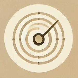 Icône représentant une cible avec une flèche mobile, symbolisant la flexibilité des séances de réflexologie itinérante adaptées aux besoins des clients en Savoie.