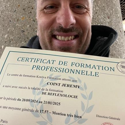 diplome reflexologie Plantaire, Palmaire, Cranienne et Faciale